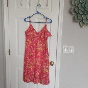 CALVIN KLEIN FLORAL SUNDRESS, 12 100% Cotton!  EUC